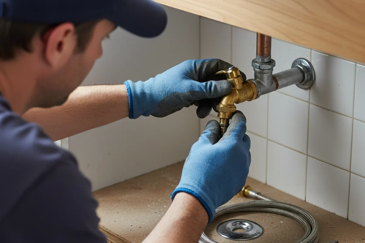 Shutoff valve and fitting work during Emergency Plumbing in Point Marion